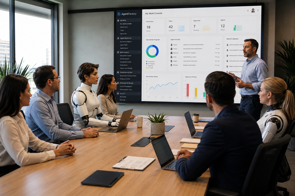 AgentFactory: The Governed Enterprise Agent Operating Platform for Human–AI Work