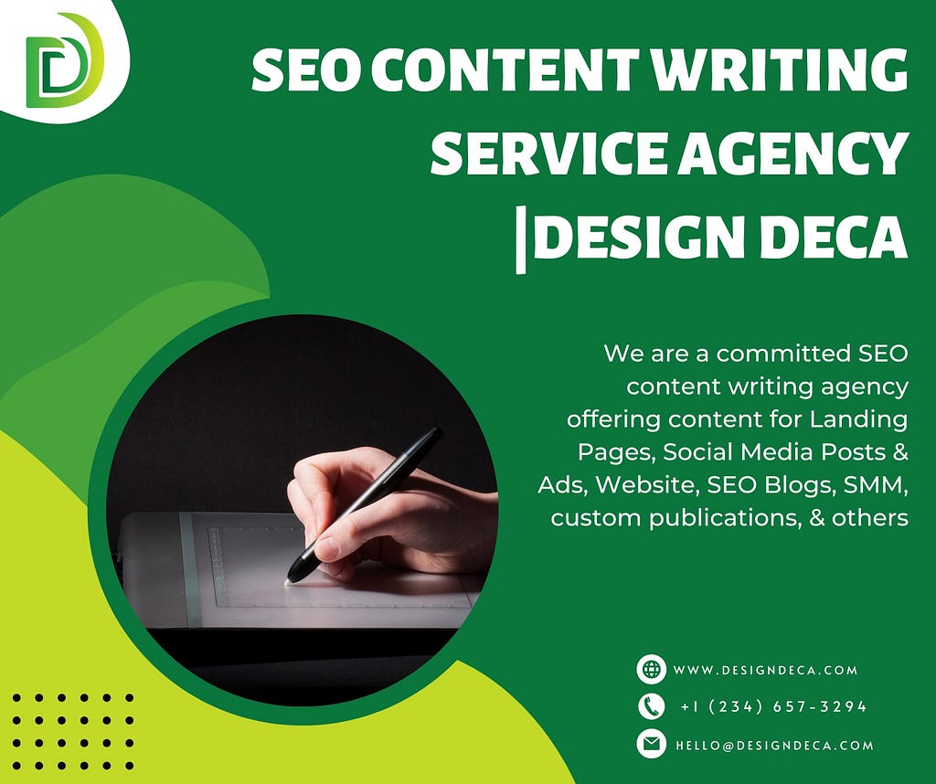 SEO CONTENT WRITING SERVICE AGENCY | DESIGN DECA.