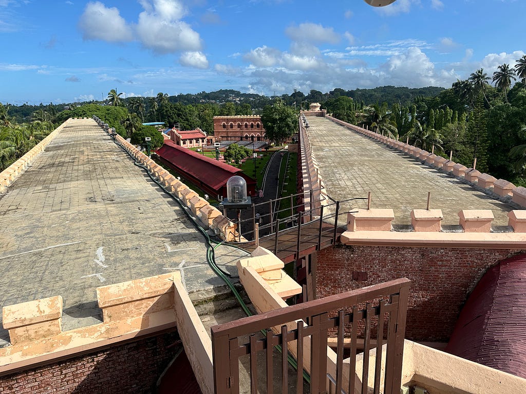 Click of the cellular jail spokes by the author