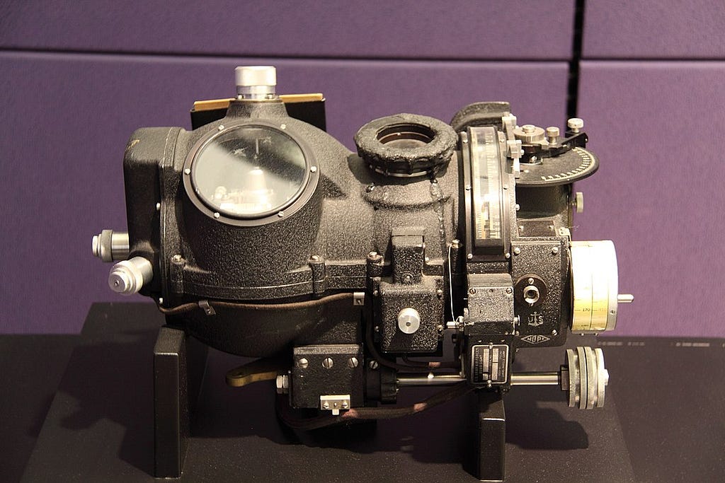 The Norden bombsight at the Computer History Museum in Mountain View, California.