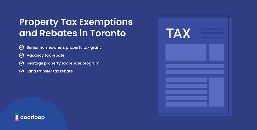 how to lower property taxes in toronto: exemptions and rebates