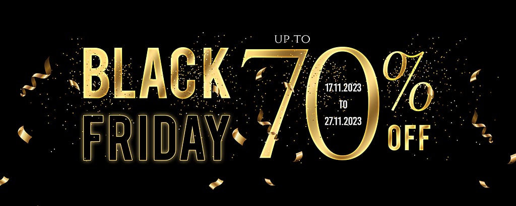 Black friday deals sale 2023, speical discounts up to 70% off