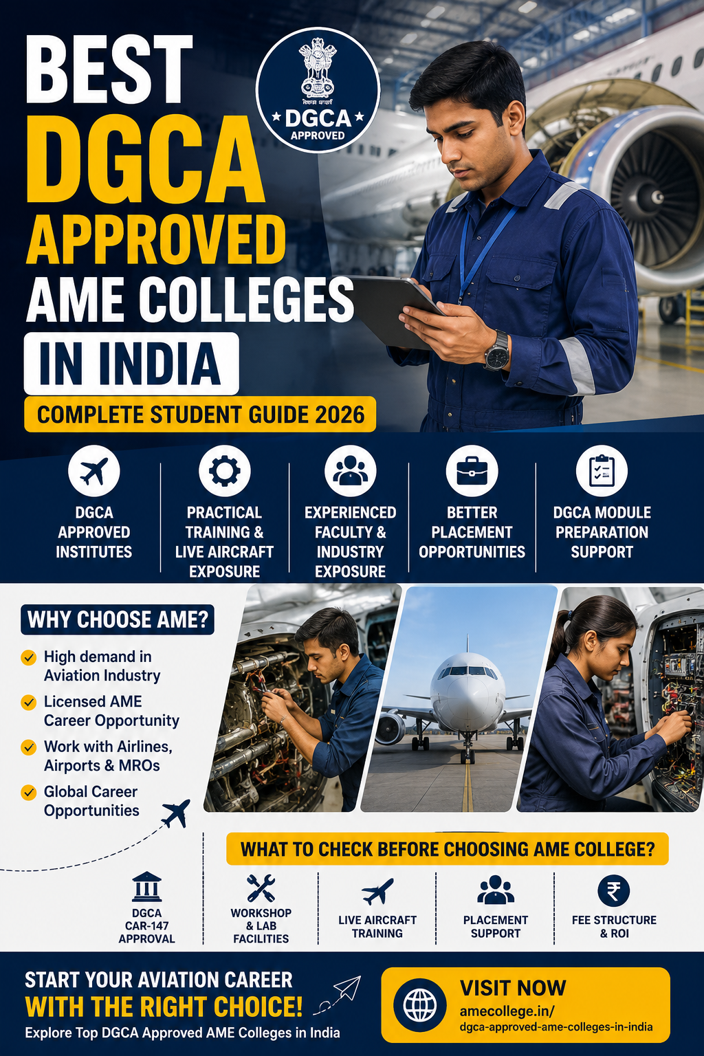 Confused About Which is the Best DGCA Approved AME Colleges in India-