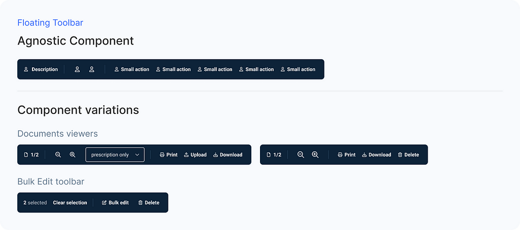 Description of a component creation in Figma for the Design System