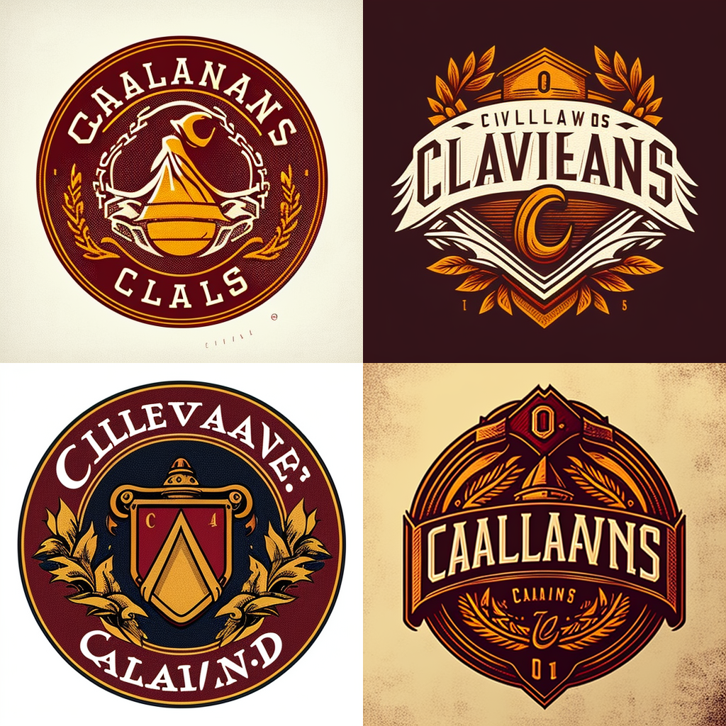 Cleveland Cavaliers AI-generated logo set