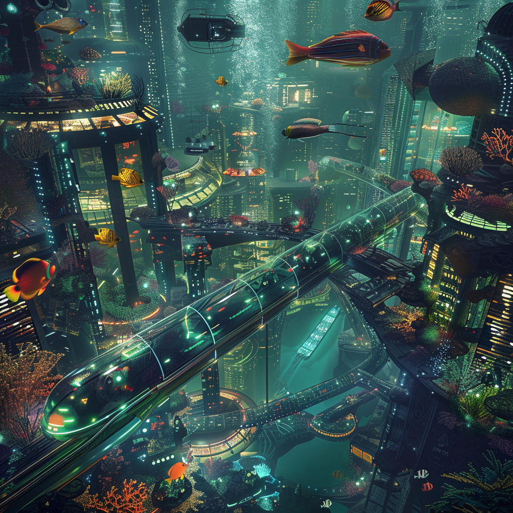 Best Midjourney Prompt for Underwater Metropolis