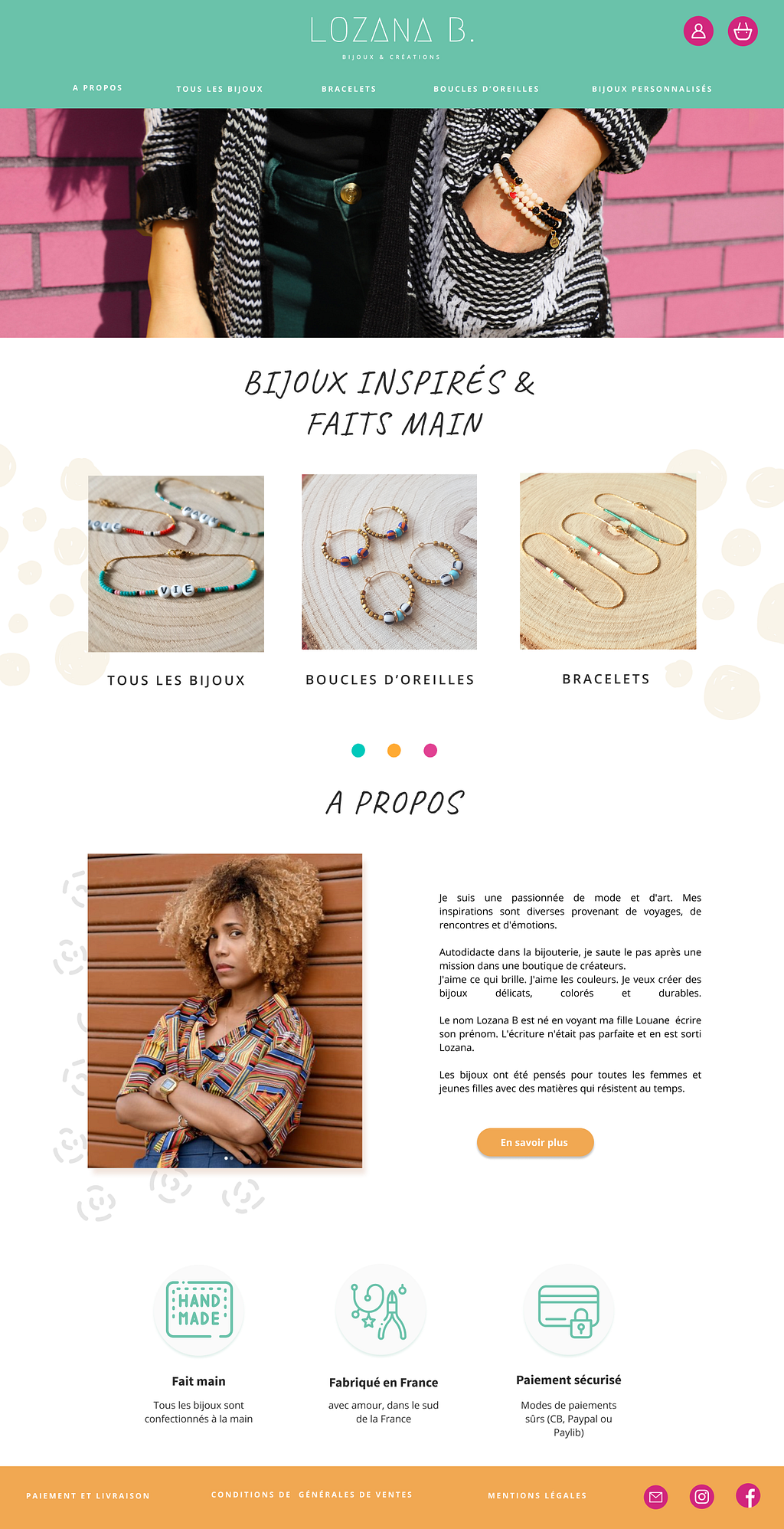 Ecommerce website for Lozana B- Jordane Lelong UX Designer