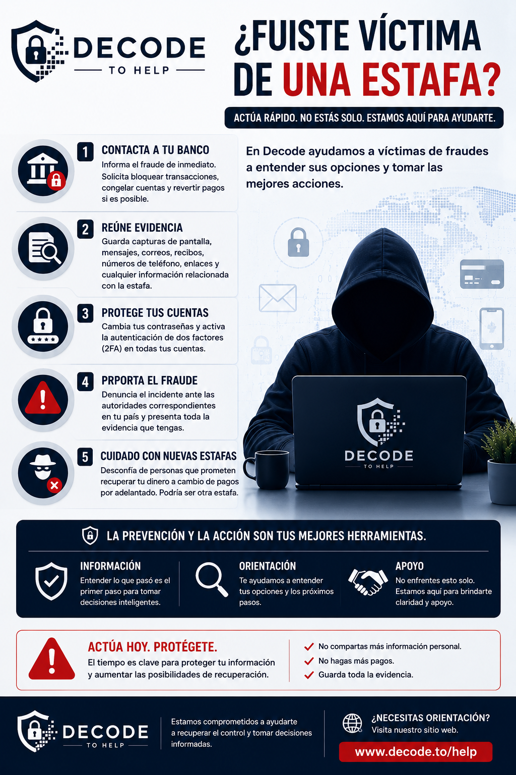 ¿Fuiste víctima de una estafa? Estos son los pasos que debes seguir de inmediato