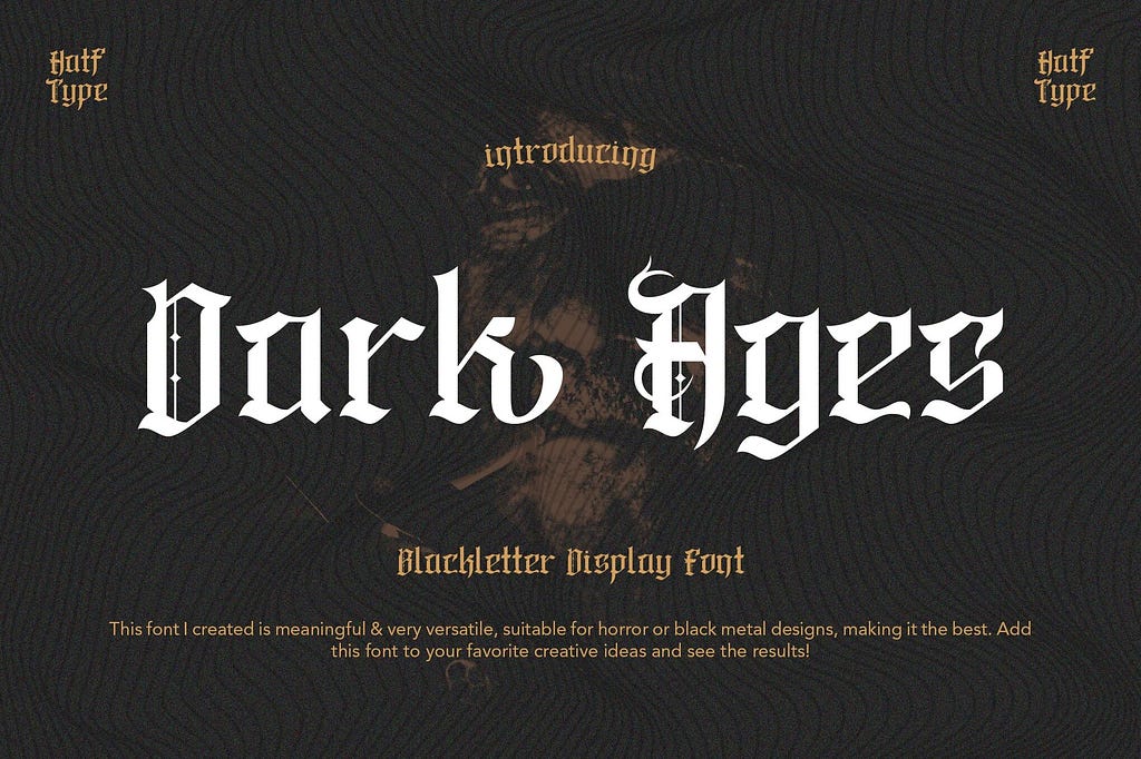 Dark Ages Display Typeface