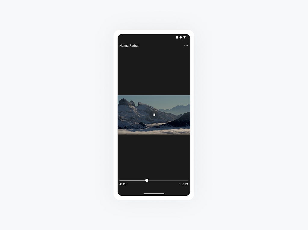 Iphone prototype of a video player