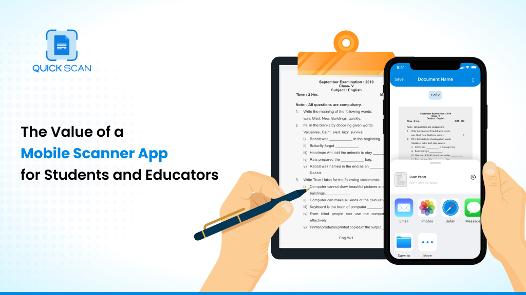 The Value of a Mobile Scanner App for Students and Educators