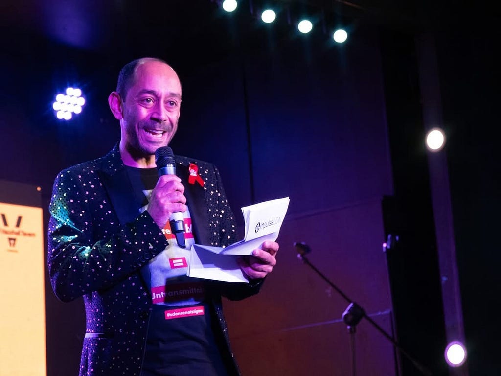 Ant Babajee on stage at the Royal Vauxhall Tavern on Sunday 30 November 2025