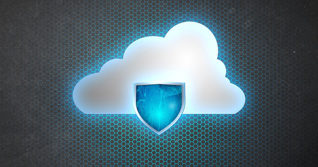 Image of a cloud protected by a shield