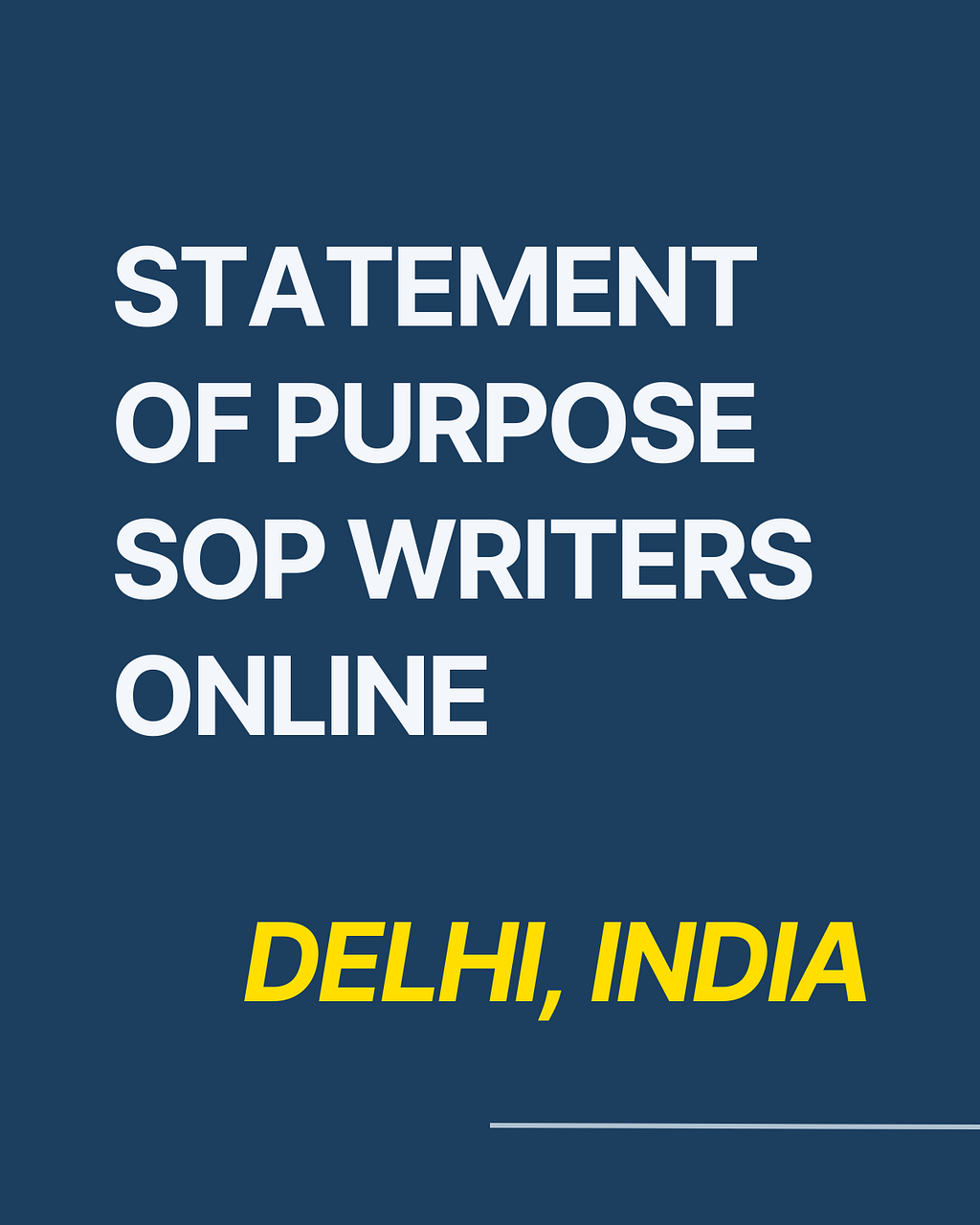 Statement of Purpose Writers Online for hire in India — Get the list of 5 best sop writing services in India located in New Delhi