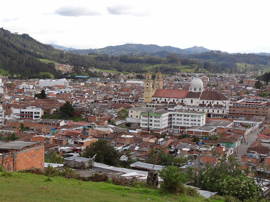 Centro de Chiquinquirá, departamento de Boyacá, Colombia. (Petruss / Wikipedia Commons)