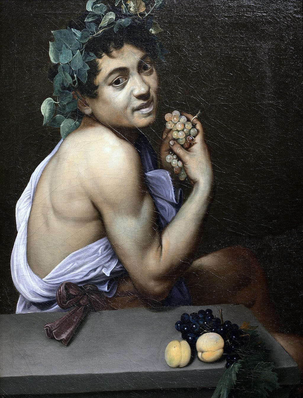 Baco enfermo, 1593–1594, Caravaggio  Técnica: Pintura al óleo  Estilo Barroco