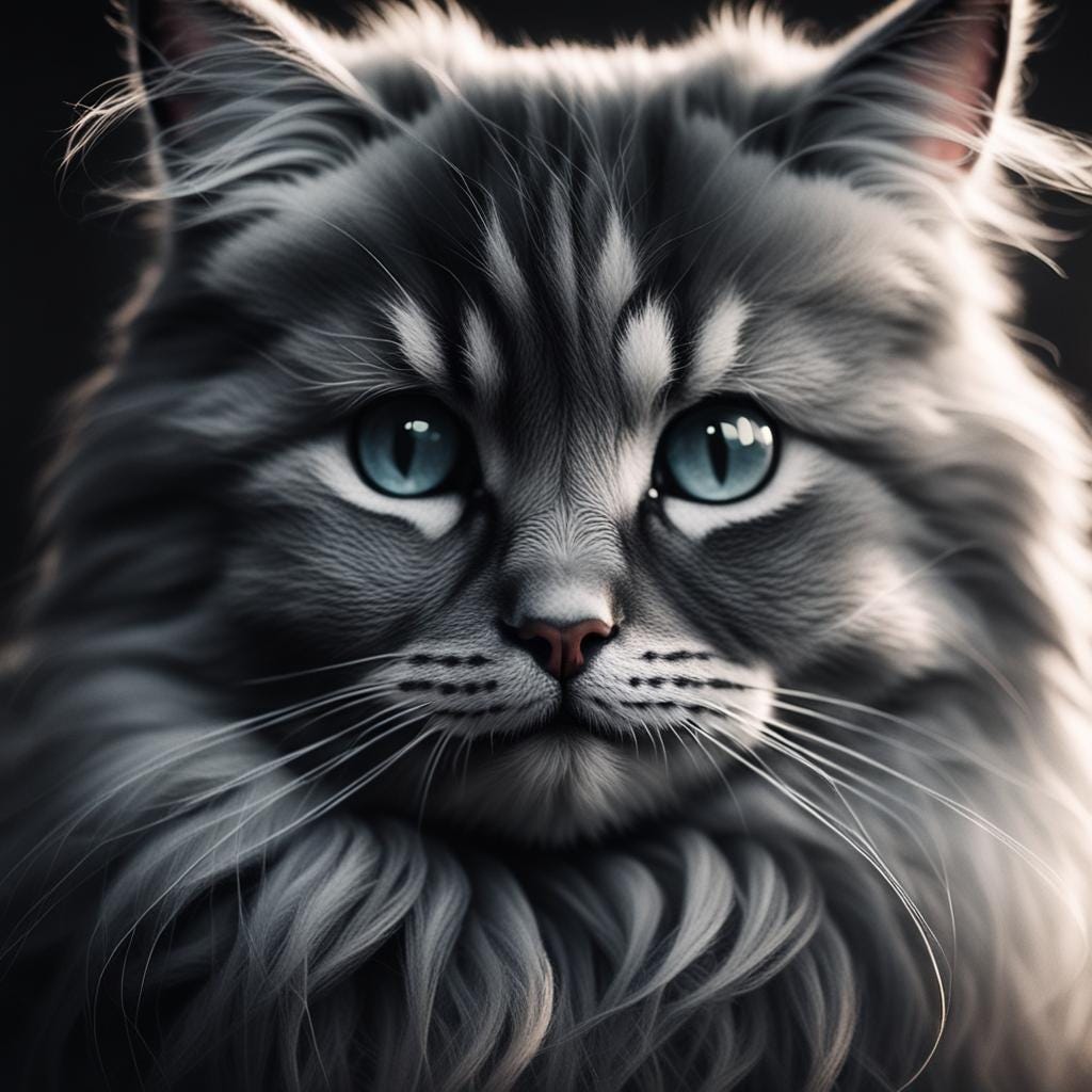 Portrait of Siberian Cat — AI Image Prompt