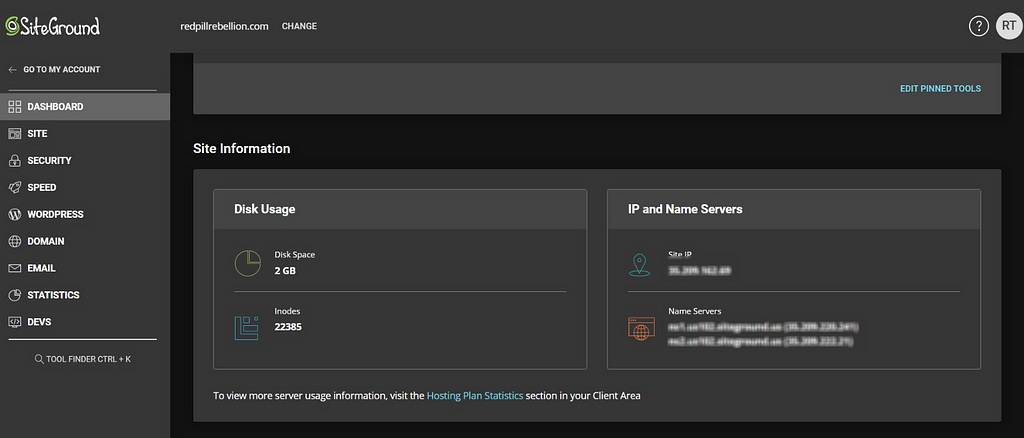 SiteGround Name Servers