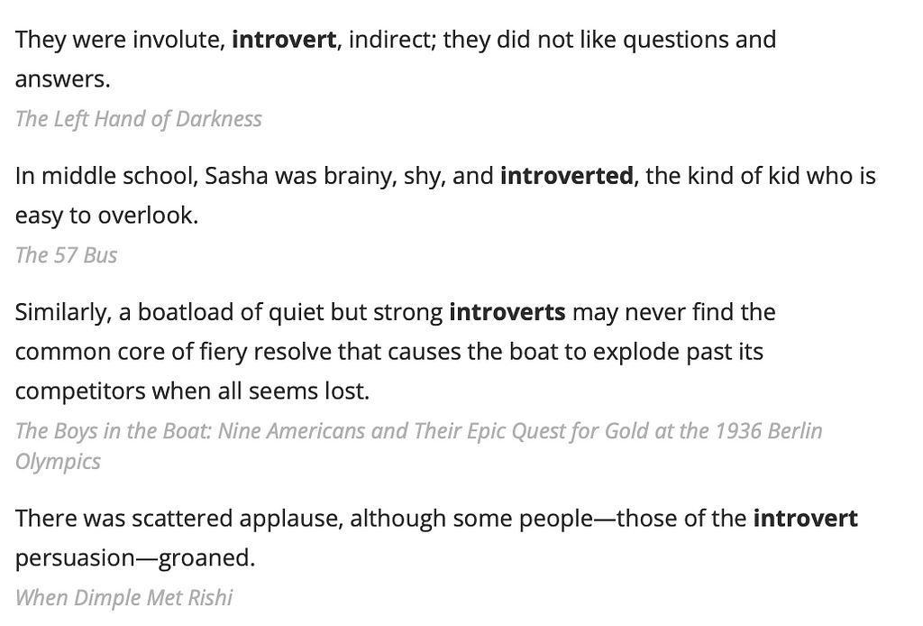 Introvert Introverted Introversion