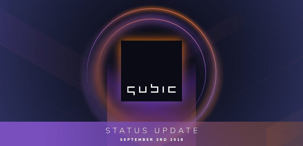 Qubic status update September 3rd 2018