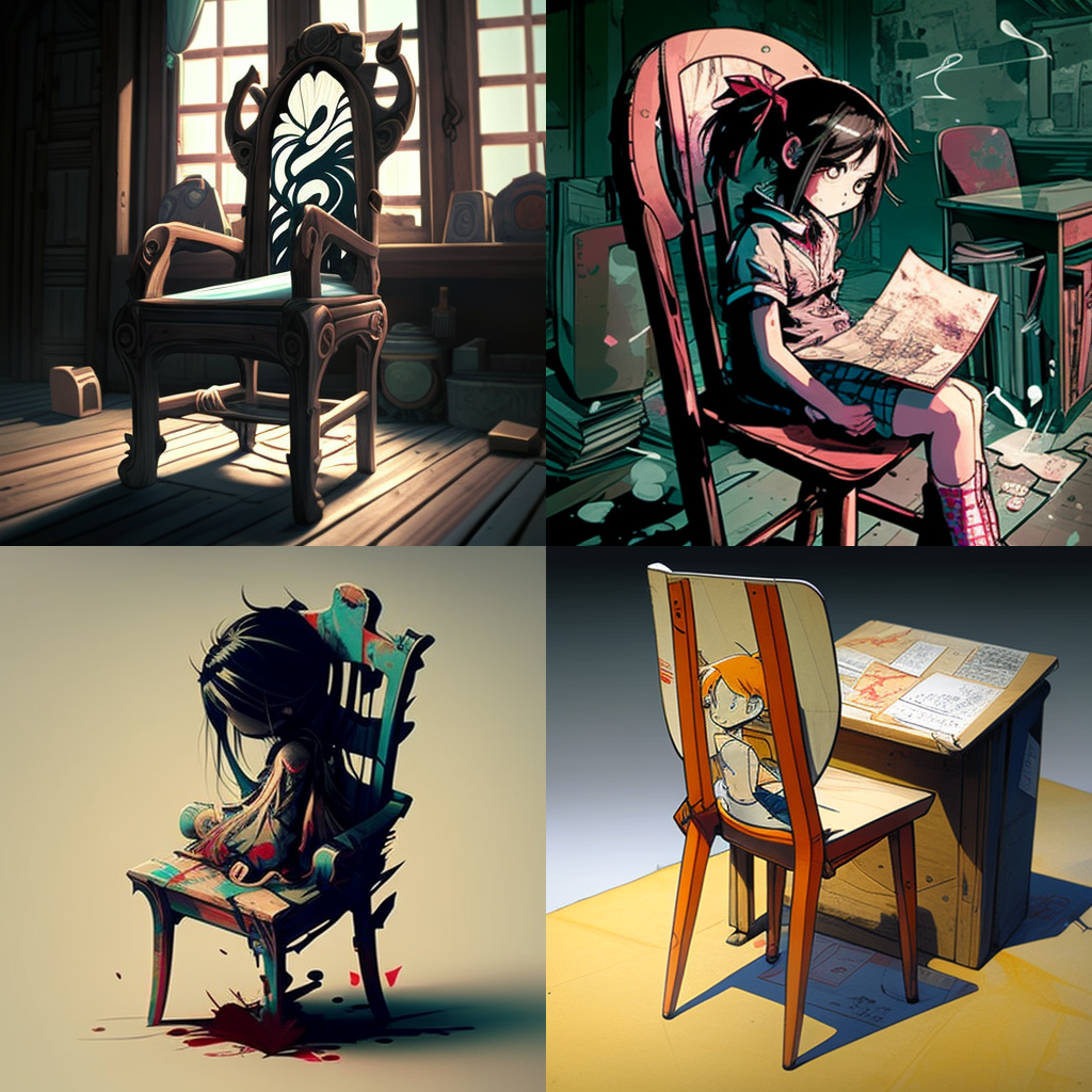 chairs, manga