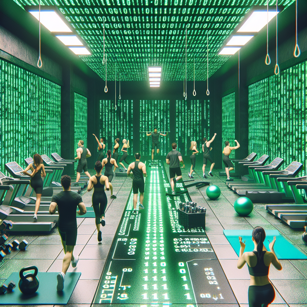 AI-generated illustration of a ‘Kubernetes gym’.