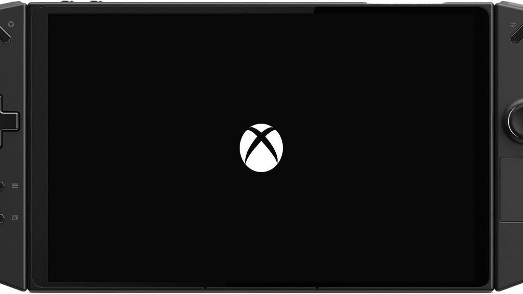Xbox handheld concept with black logo