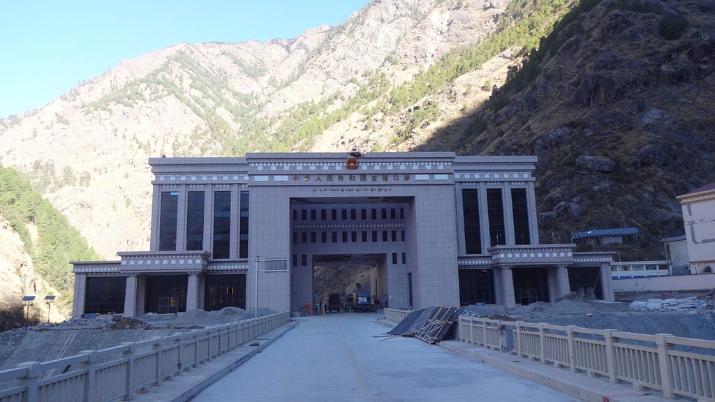 Entering Tibet via Nepal’S Rashawagadi Border.