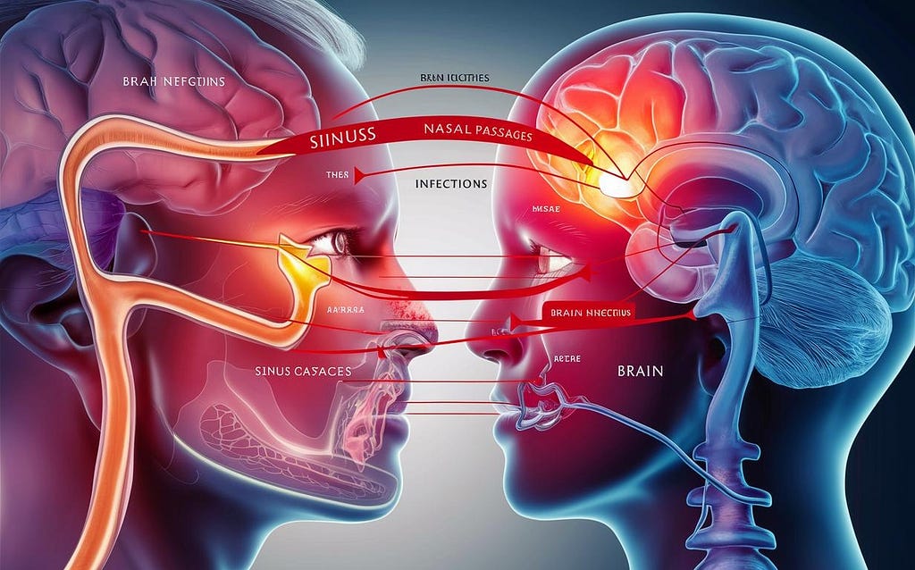 brain infection from sinus infection