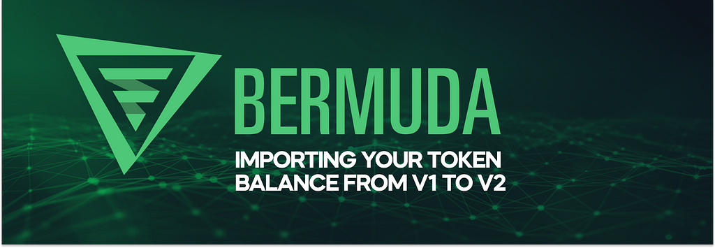 Instructions for importing your balance from v1 to v2.