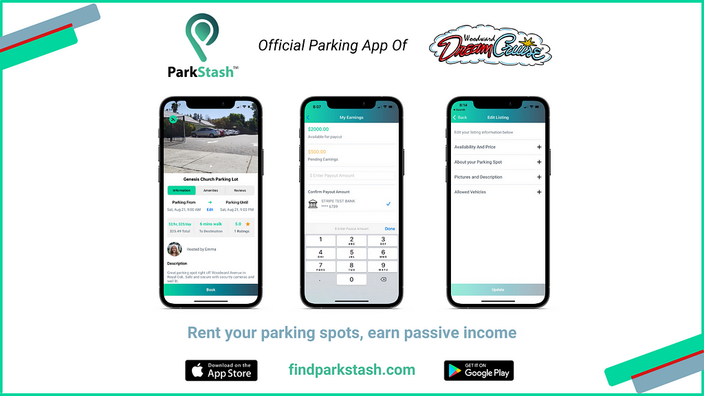 Rent your parking spots