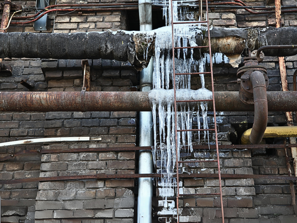 Frozen Pipes Leadin top water damage and flooding inside a commercial building