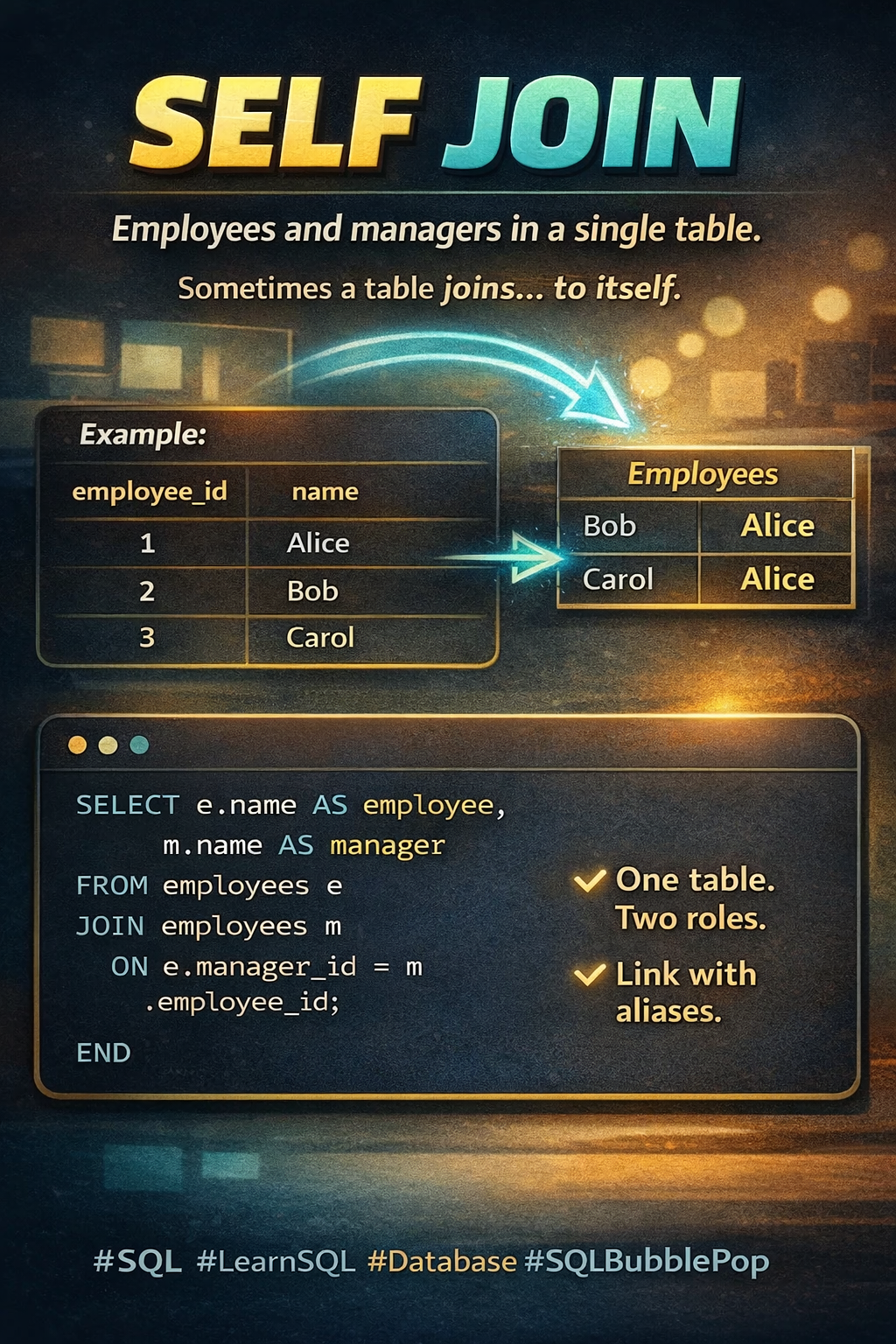 Self-Joins: When the Answer Is Already in the Same Table