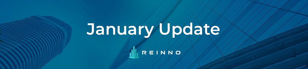 Banner with REINNO logo and January Update written