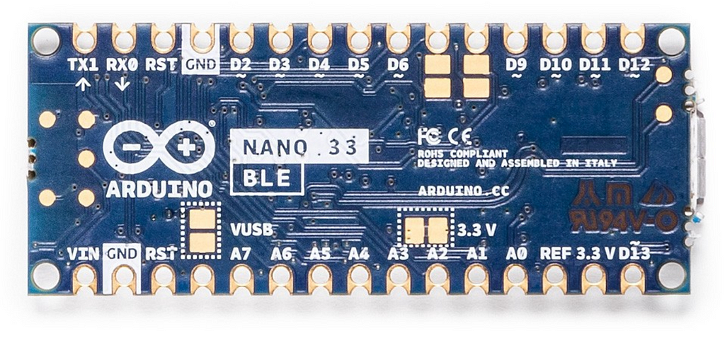 Scheda Arduino Nano 33 BLE Sense