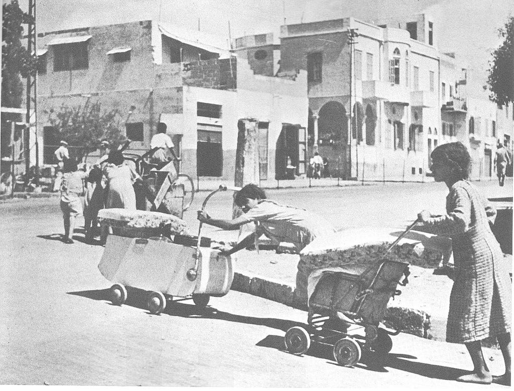 Yafa’s Palestinians become refugees, 1948 (Scan from Walid Khalidi, Before Their Diaspora, IPS, used by permission).
