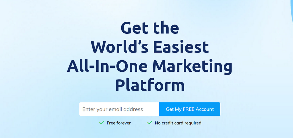 World’s Best and Easiest All-in-one Marketing Platform