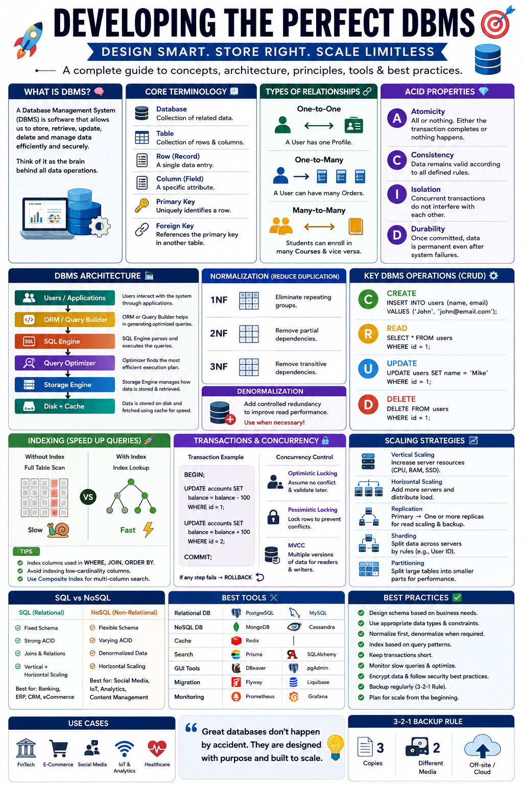 Build the Perfect DBMS: The Ultimate Guide to Designing a Database System Like a Pro ️