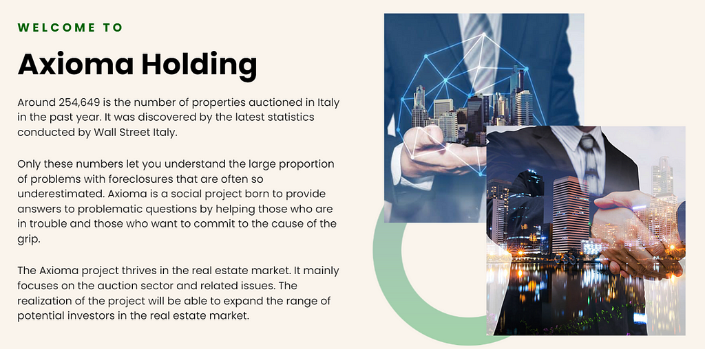 Axioma Holding : Revolutionizing Real Estate Investment Through Blockchain