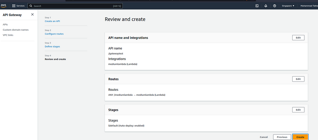 finish api setup