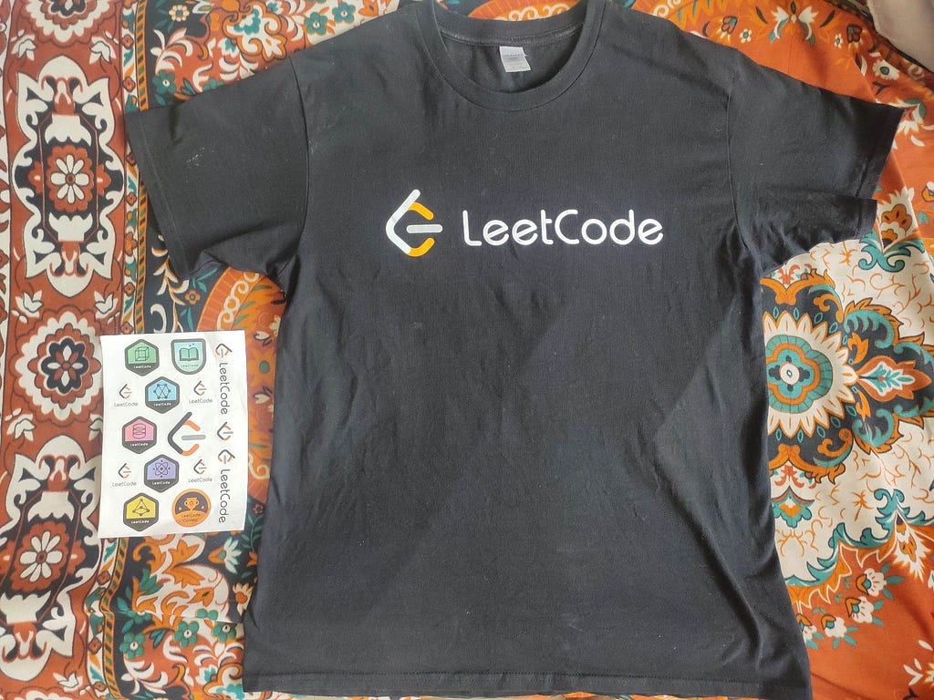 Earned leetcode T-shirt