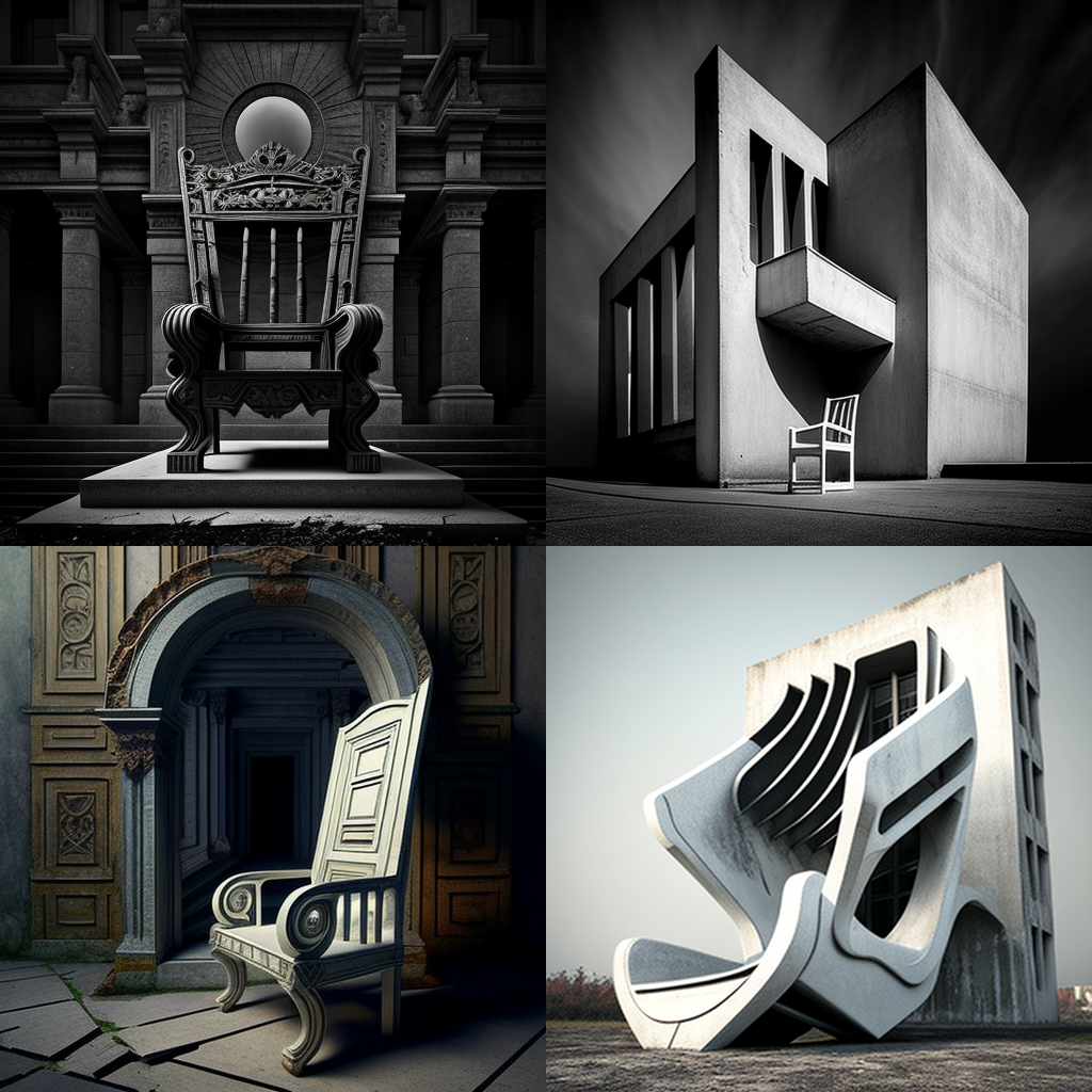 chairs, facade