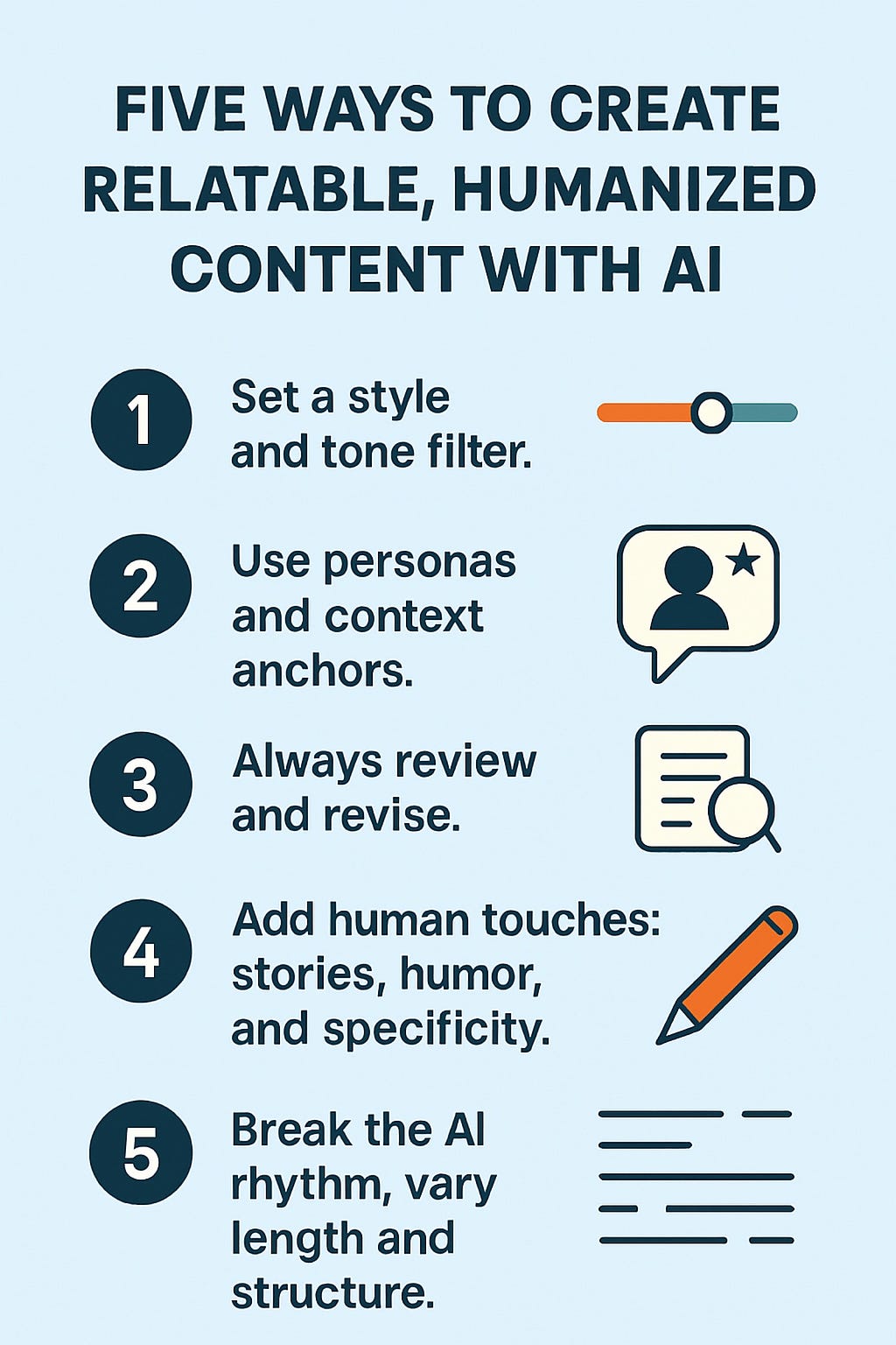 Five Ways to Create Relatable, Humanized Content with AI (Without Sounding Like a Robot)