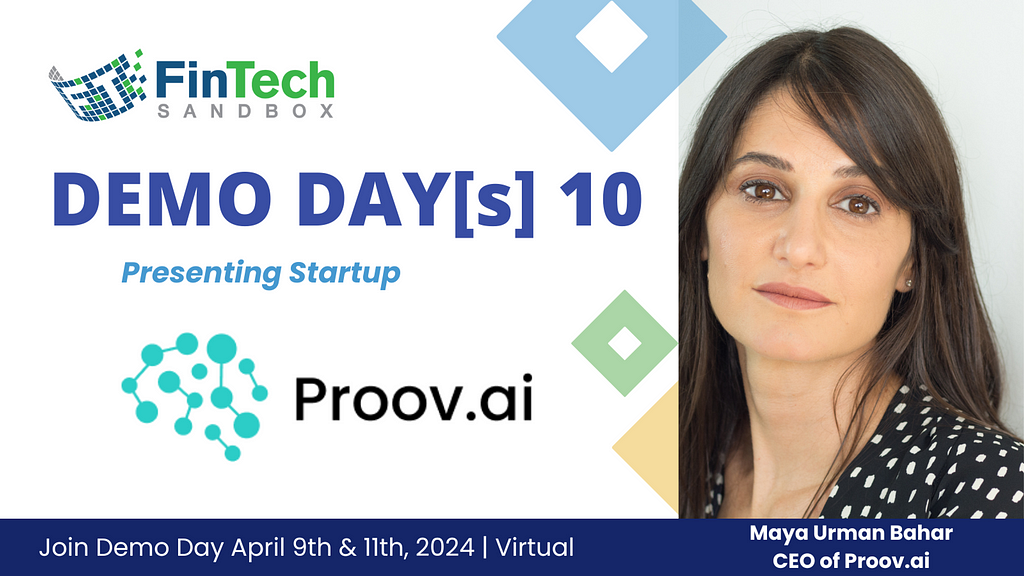 Maya Urman Bahar, Co-Founder & CEO of Tel Aviv based Proov.ai. Bridging the gap between data science and compliance teams, Proov.ai disrupts fintech regulation with automated model validation, revolutionizing Model Risk Management for banks.