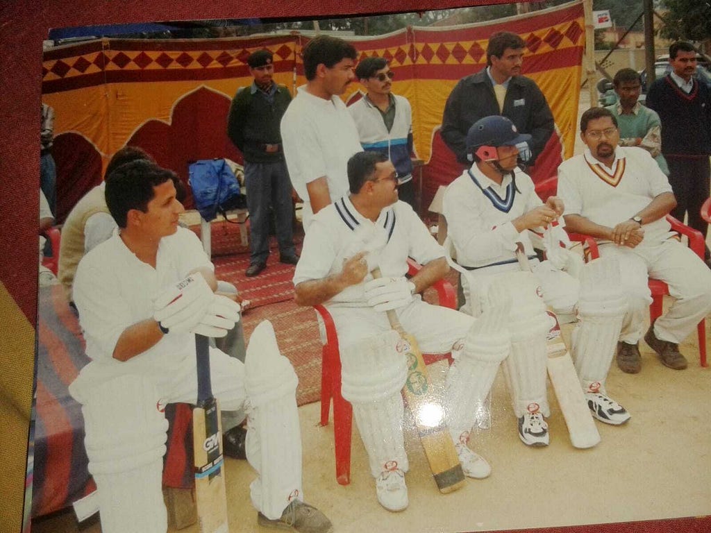Shiv Kumar Tiwari corporate cricket with the company