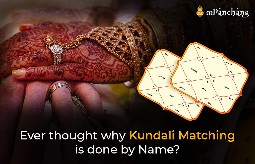 Ever thought why Kundali matching is done by Name?