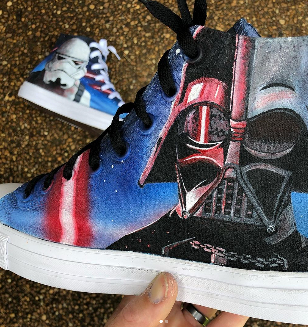 Star Wars custom sneaker by Jeremy Bolding