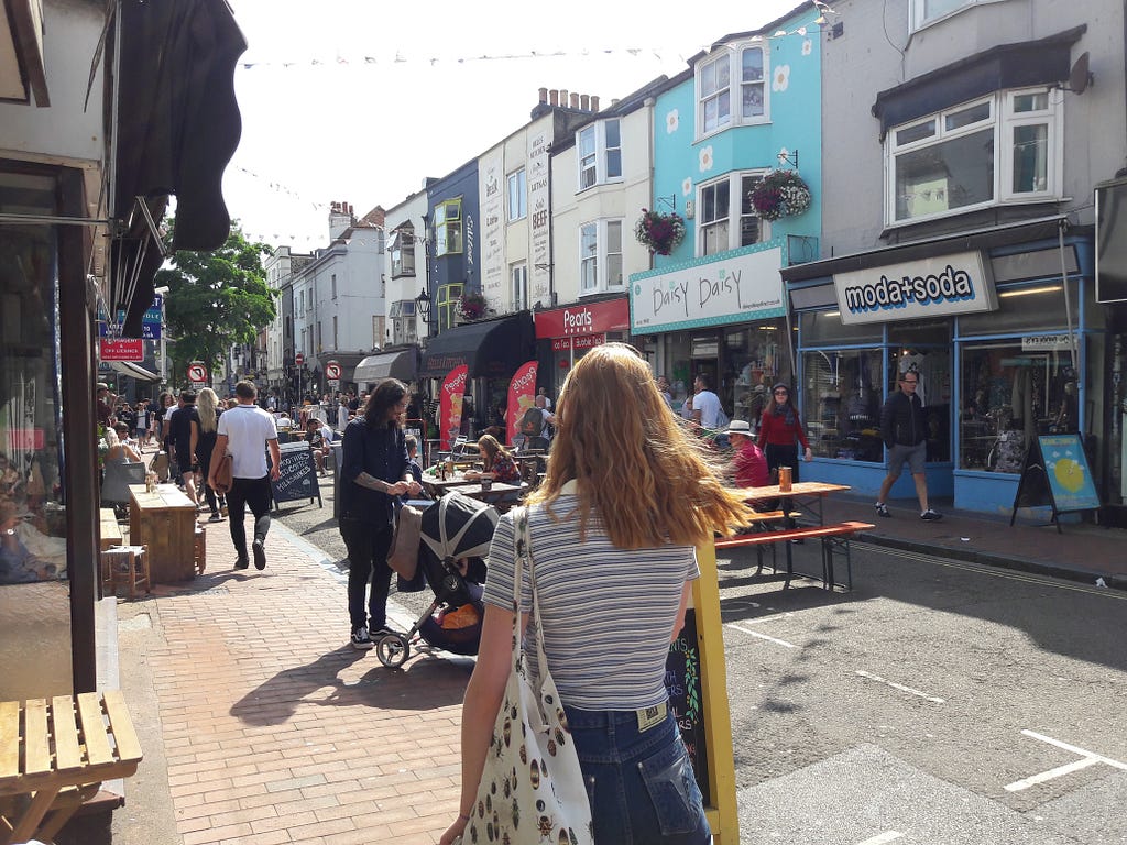 North Laine in Brighton