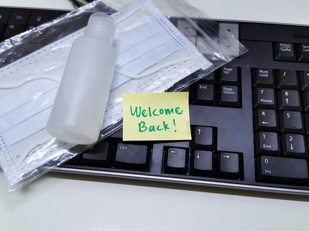 Masks, hand sanitizer, social distancing: welcome back to the office during COVID-19