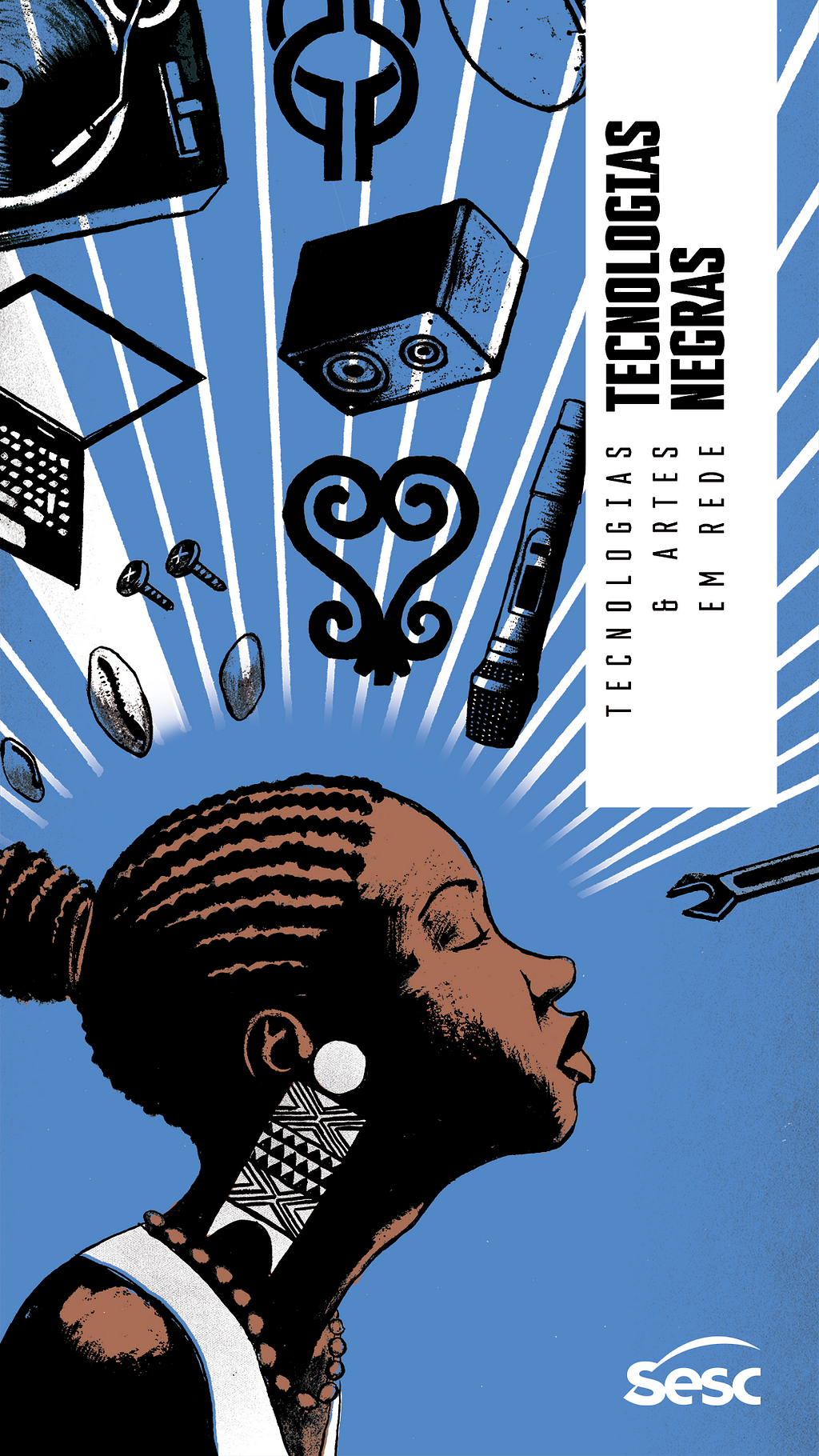 Cartaz do evento Tecnologias Negras, do Sesc.